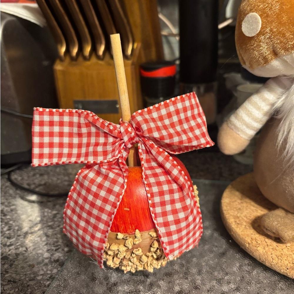 Picnic themed Faux Candy apple for tier tray